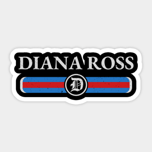 Graphic Diana Name Vintage Birthday Retro Gift Sticker